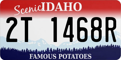 ID license plate 2T1468R