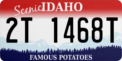 ID license plate 2T1468T