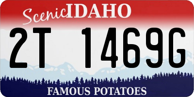 ID license plate 2T1469G