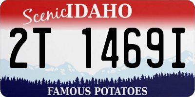 ID license plate 2T1469I
