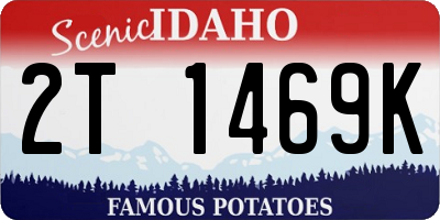 ID license plate 2T1469K