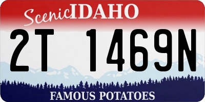 ID license plate 2T1469N