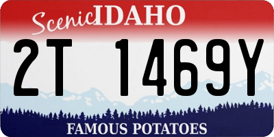ID license plate 2T1469Y