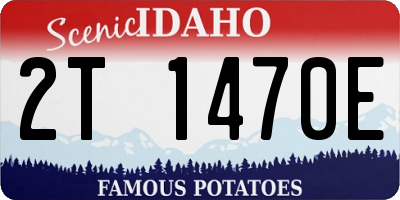 ID license plate 2T1470E