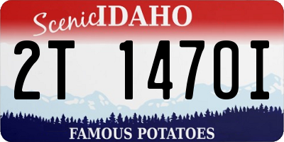 ID license plate 2T1470I