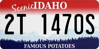 ID license plate 2T1470S