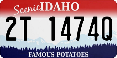 ID license plate 2T1474Q