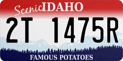 ID license plate 2T1475R