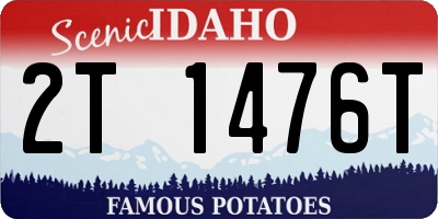 ID license plate 2T1476T