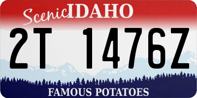 ID license plate 2T1476Z