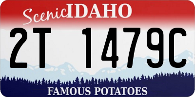 ID license plate 2T1479C
