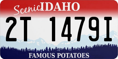 ID license plate 2T1479I