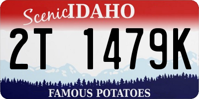 ID license plate 2T1479K