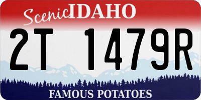 ID license plate 2T1479R