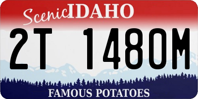 ID license plate 2T1480M