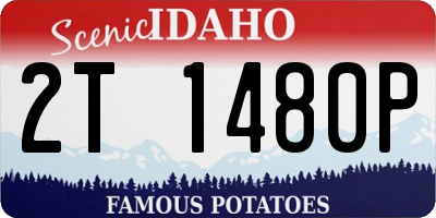 ID license plate 2T1480P