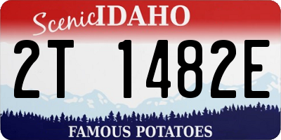 ID license plate 2T1482E