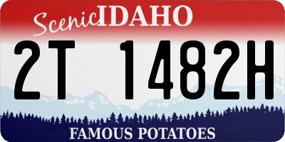 ID license plate 2T1482H