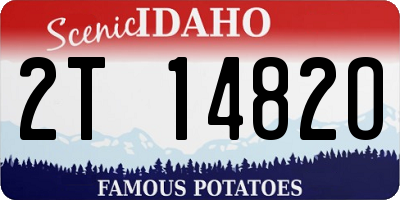 ID license plate 2T1482O