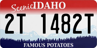 ID license plate 2T1482T
