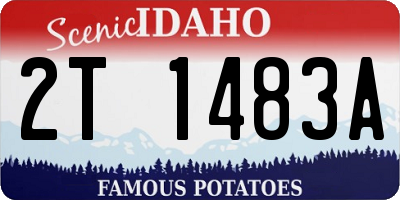 ID license plate 2T1483A