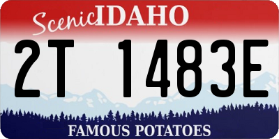 ID license plate 2T1483E