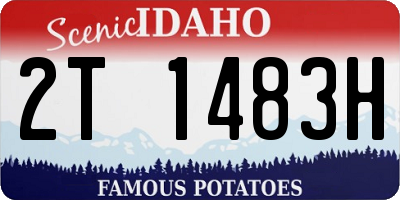 ID license plate 2T1483H