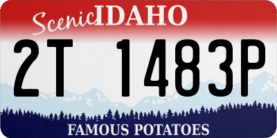 ID license plate 2T1483P