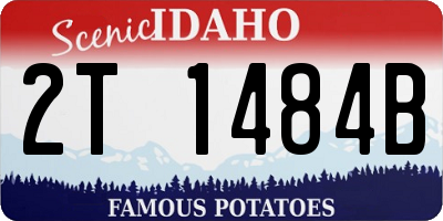 ID license plate 2T1484B