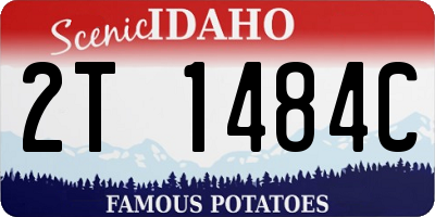 ID license plate 2T1484C