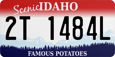 ID license plate 2T1484L