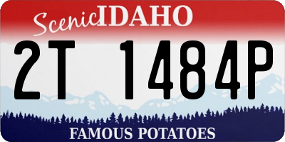 ID license plate 2T1484P