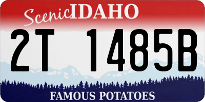 ID license plate 2T1485B