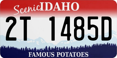 ID license plate 2T1485D