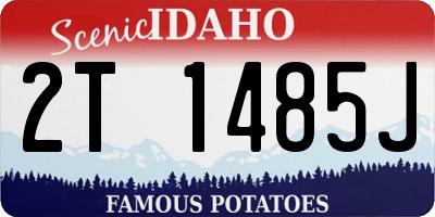ID license plate 2T1485J