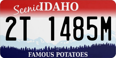 ID license plate 2T1485M