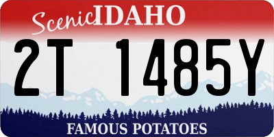ID license plate 2T1485Y