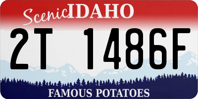 ID license plate 2T1486F