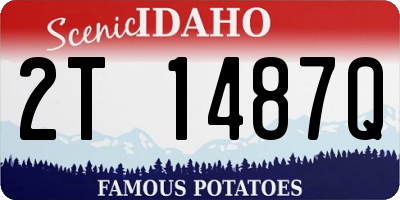 ID license plate 2T1487Q