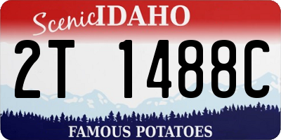ID license plate 2T1488C