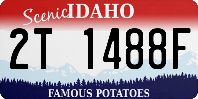 ID license plate 2T1488F