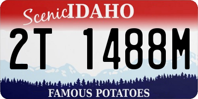 ID license plate 2T1488M