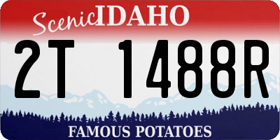 ID license plate 2T1488R