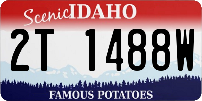ID license plate 2T1488W