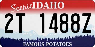 ID license plate 2T1488Z