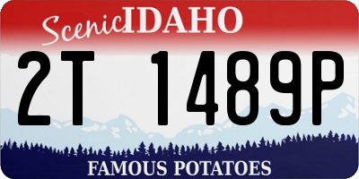 ID license plate 2T1489P