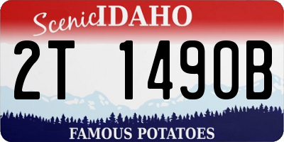 ID license plate 2T1490B