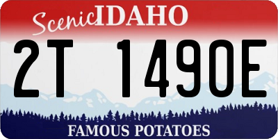 ID license plate 2T1490E