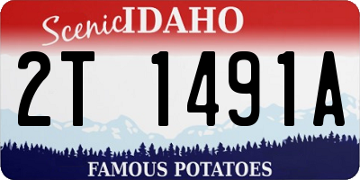 ID license plate 2T1491A