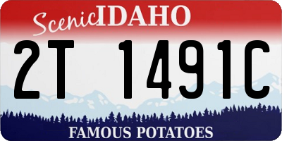 ID license plate 2T1491C